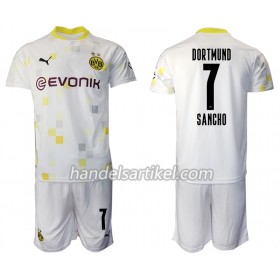 Borussia Dortmund Jadon Sancho 7 Kinder Ausweich Trikotsatz 2020/21 Kurzarm (+ Kurze Hosen)